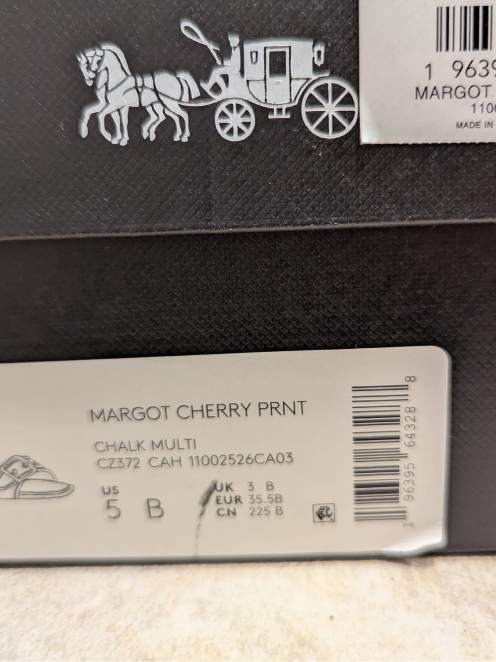 Coach Red and Cream Cherry Print Kitten Heels - Picture 7 of 7